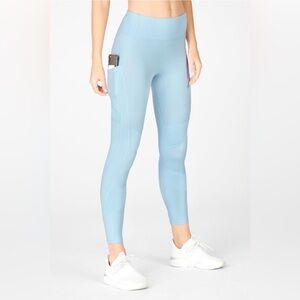 Fabletics High-Waisted moto 7/8 leggings vintage blue